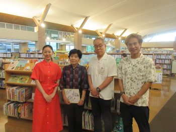 明日（８／６）放送！
ＴＫＵ　英太郎のかたらんね
おおづ図書館が紹介されます！